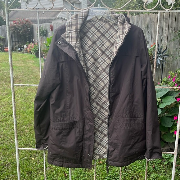 Free Country Jackets & Blazers - Free Country Brown Jacket with Plaid Lining